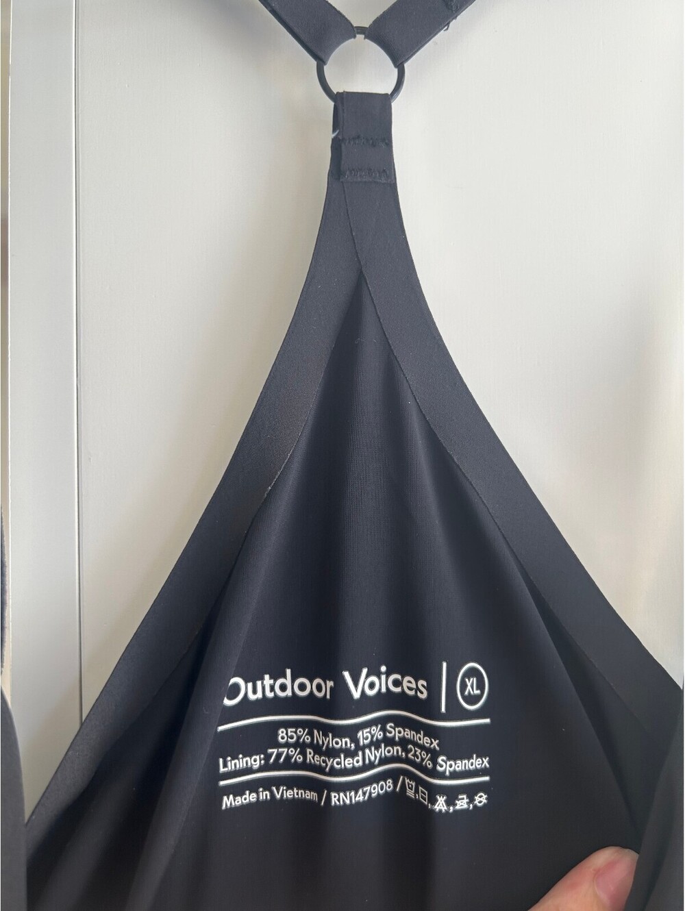 Outdoor Voices Black Athletic Exercise Mini Dress Built-In Shorts XL - Picture 3 of 3
